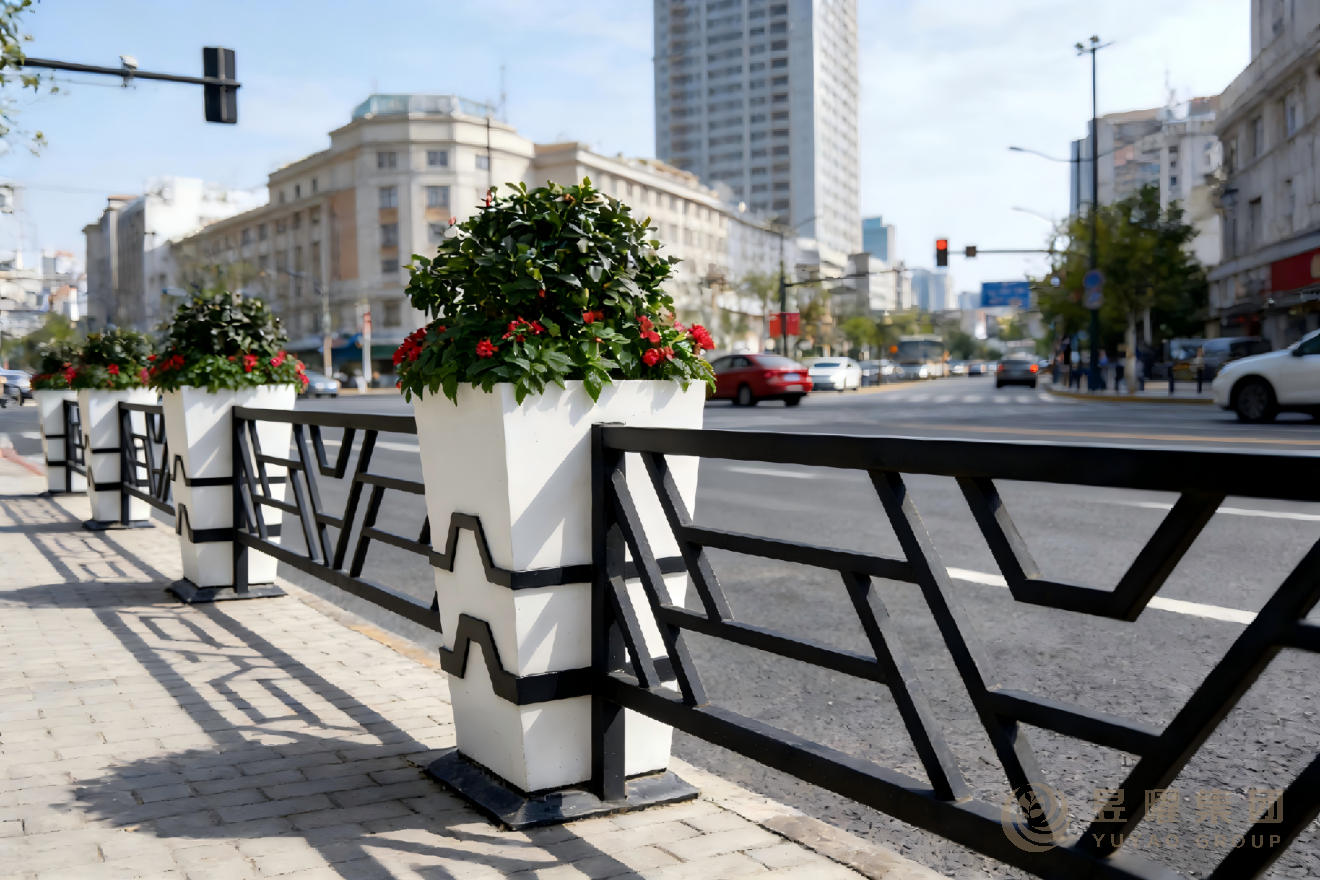 上海宝山区人非隔离花箱护栏