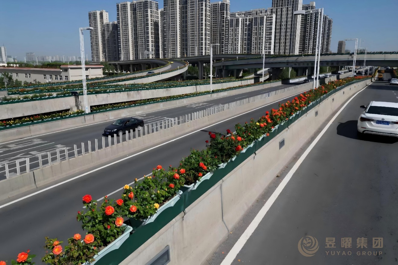 郑州西四环陇海路高架花箱